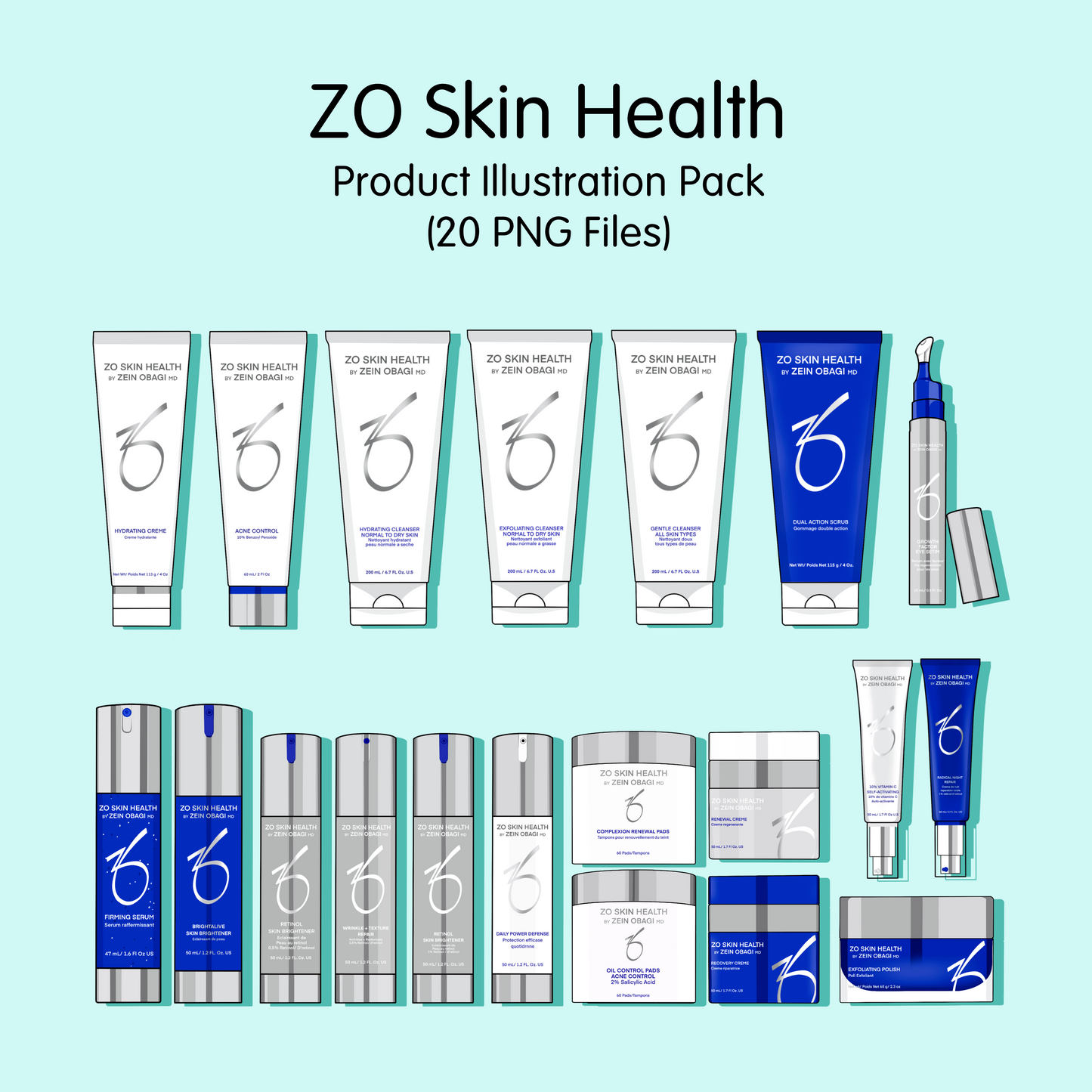 ZO Skin Health Product Illustration Pack