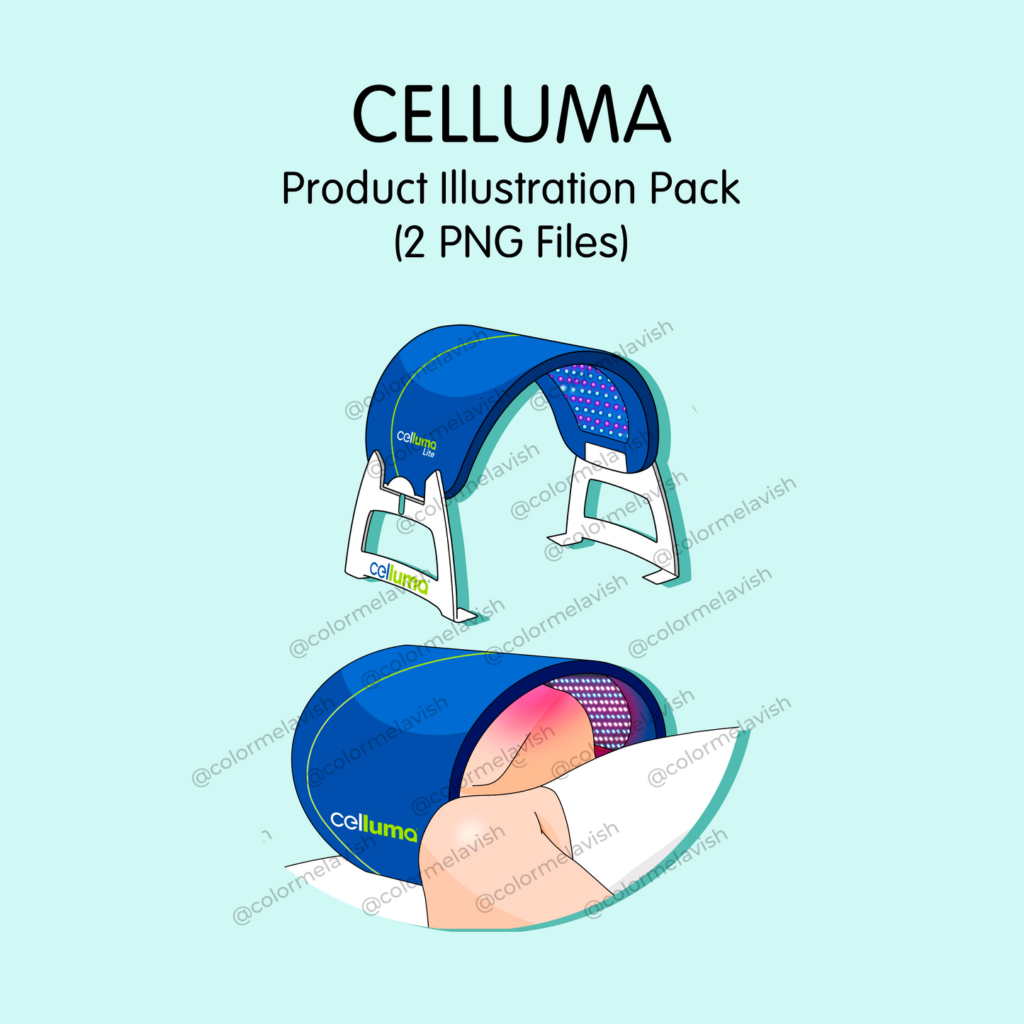 Celluma Machine Illustration Pack